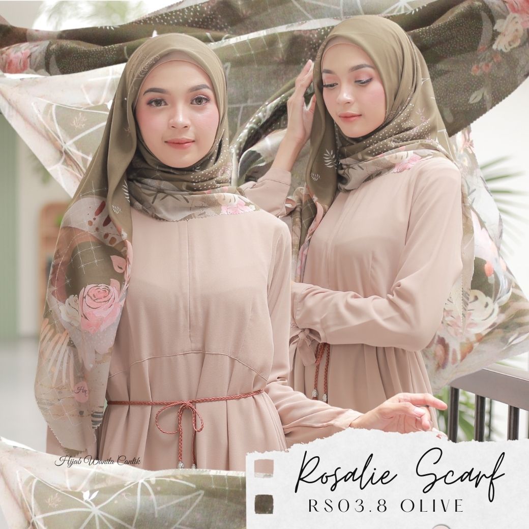 Segiempat Rosalie Scarf - RS03.8 Olive