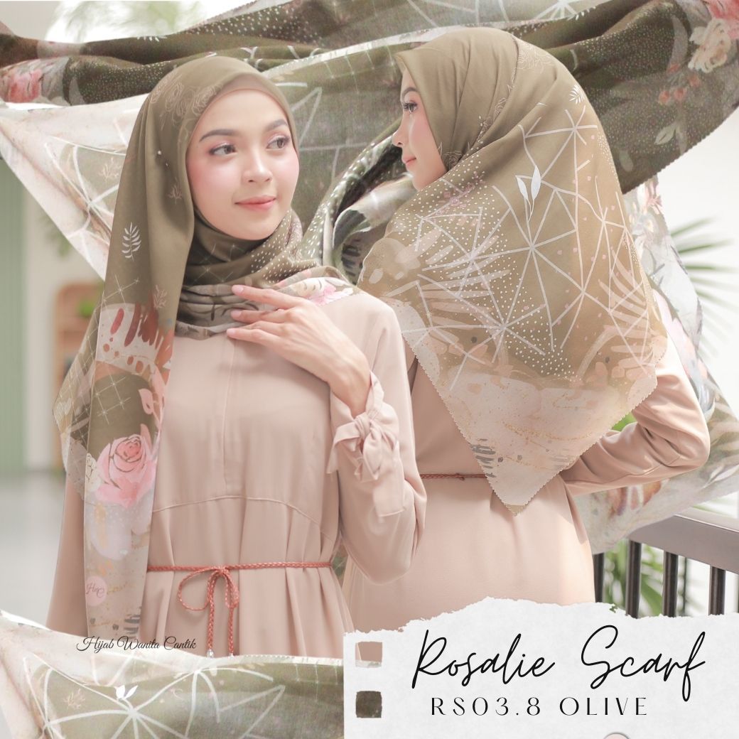 Segiempat Rosalie Scarf - RS03.8 Olive