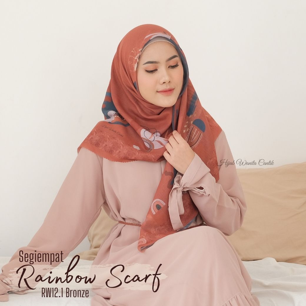 Segiempat Rainbow Scarf - RW12.1 Bronze