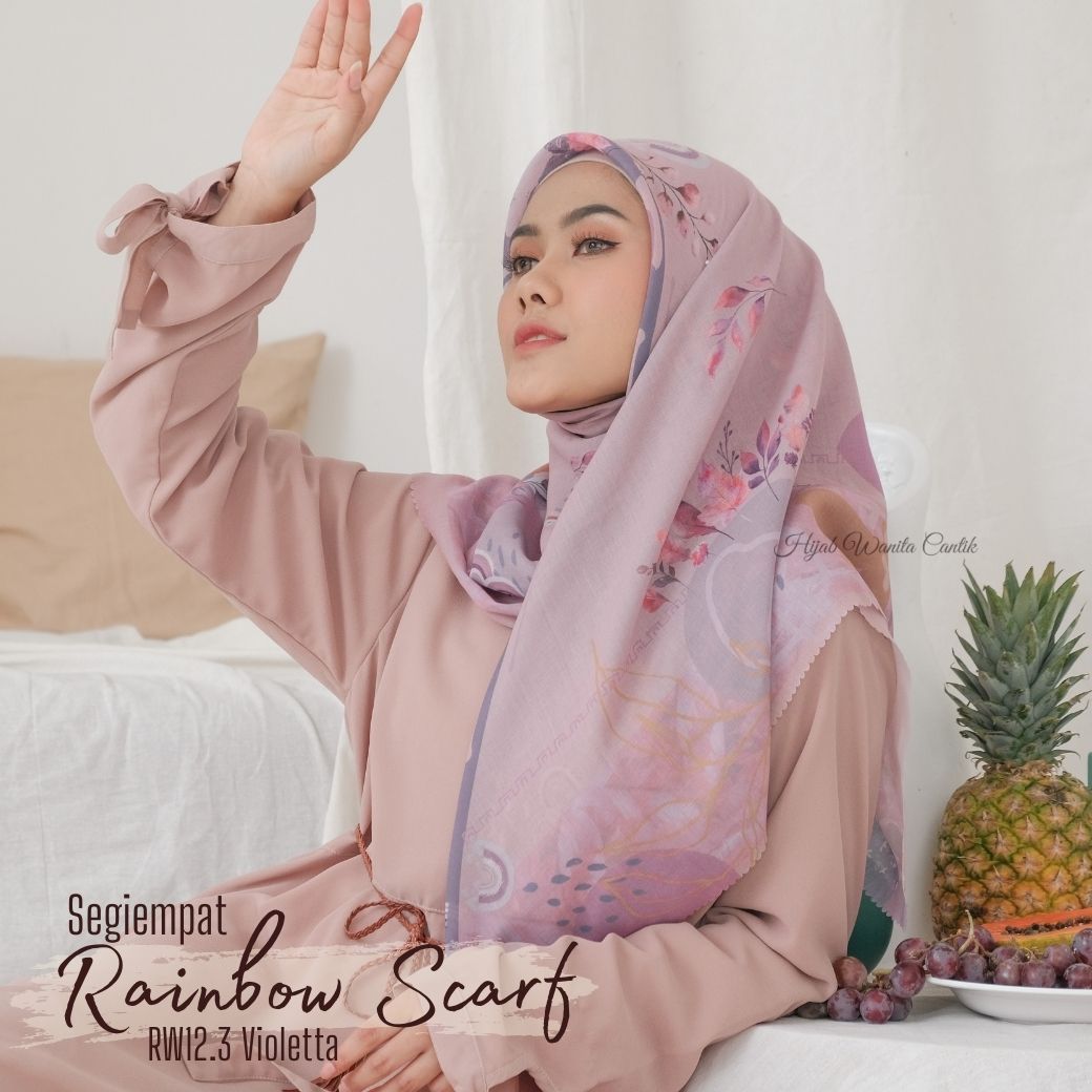 Segiempat Rainbow Scarf - RW12.3 Violetta