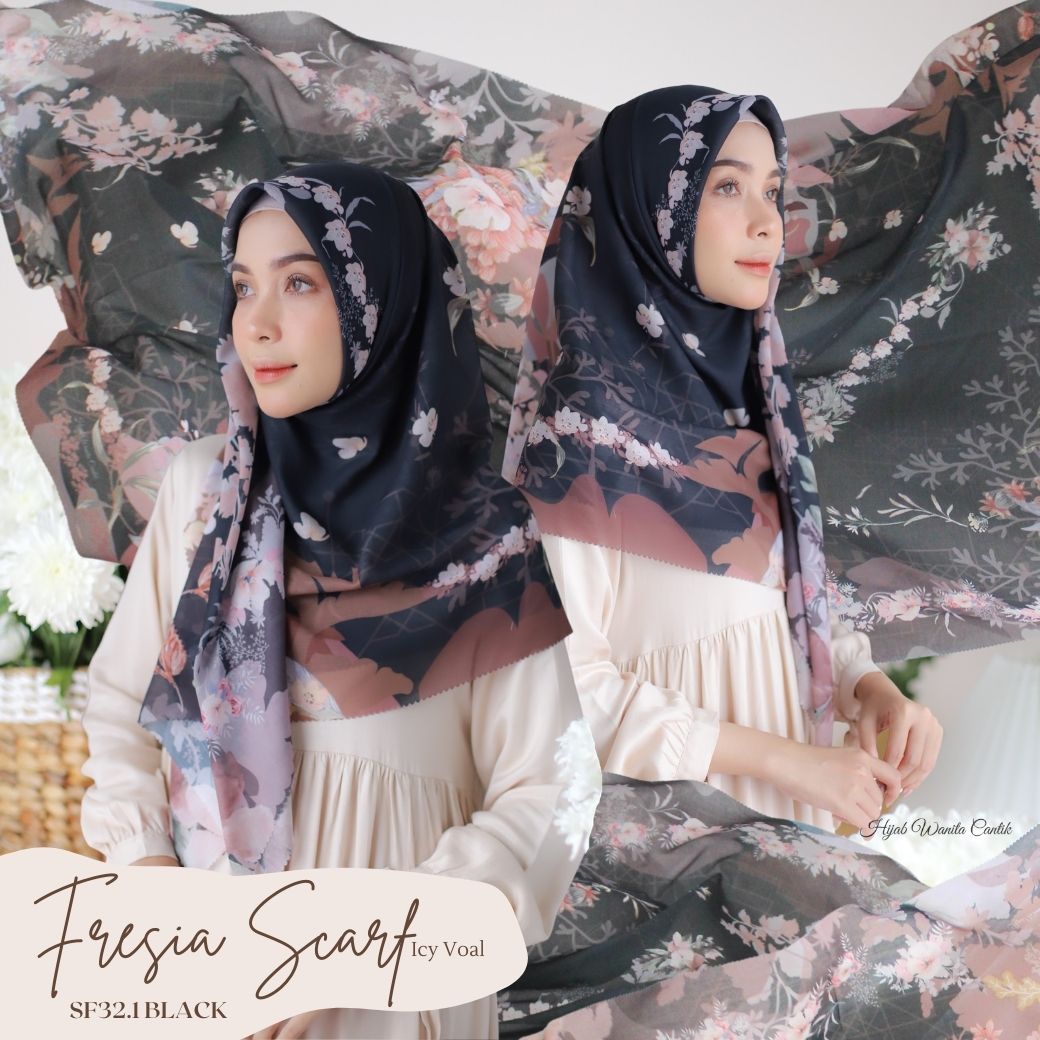 Fresia Scarf ICY Voal - SF32.1 Black
