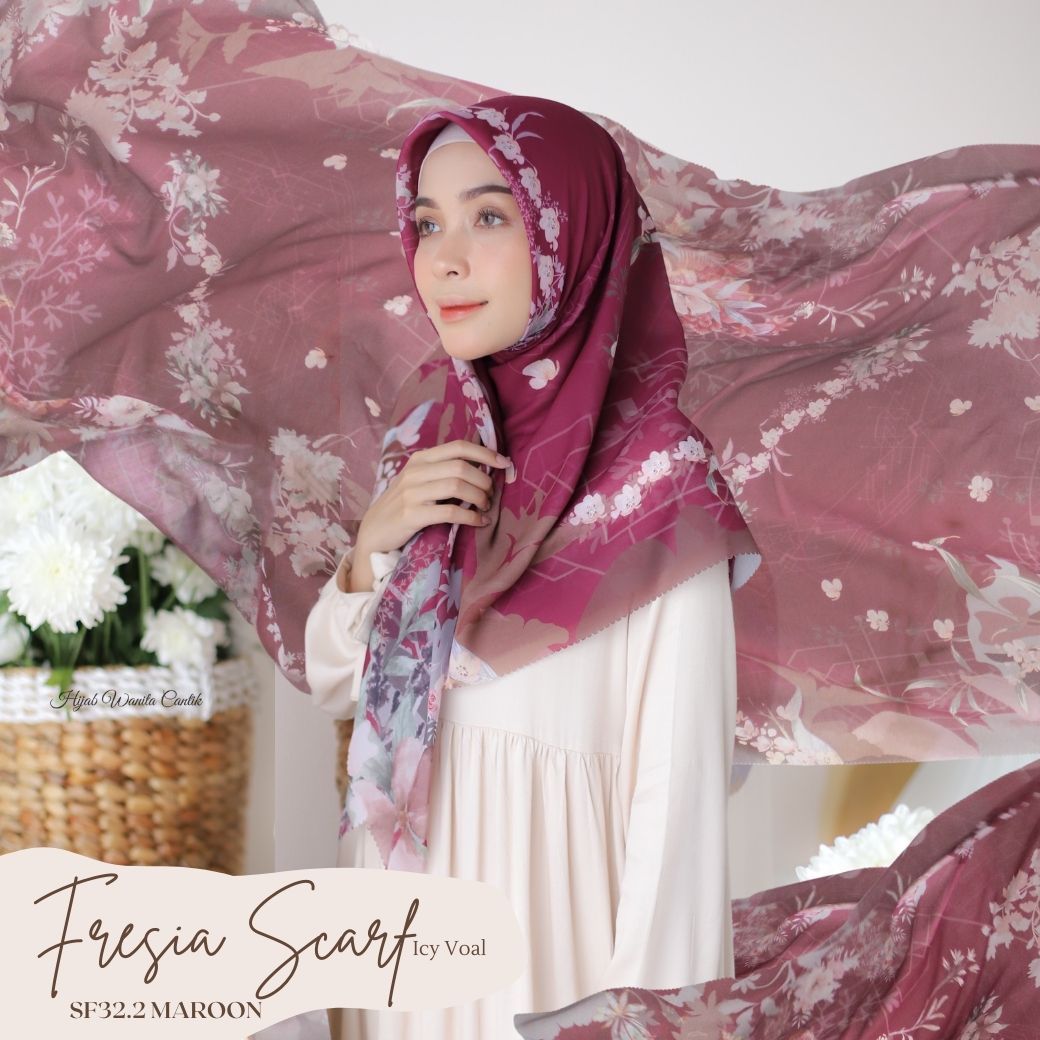 Fresia Scarf ICY Voal - SF32.2 Maroon