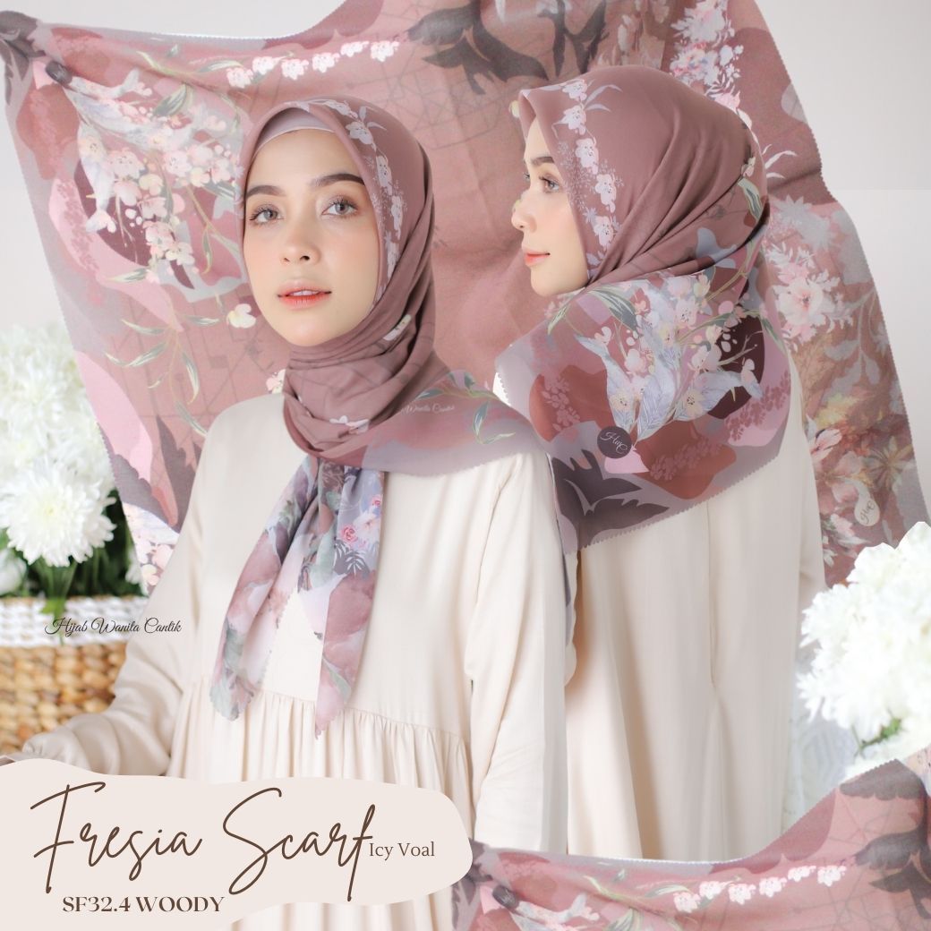 Fresia Scarf ICY Voal - SF32.4 Woody