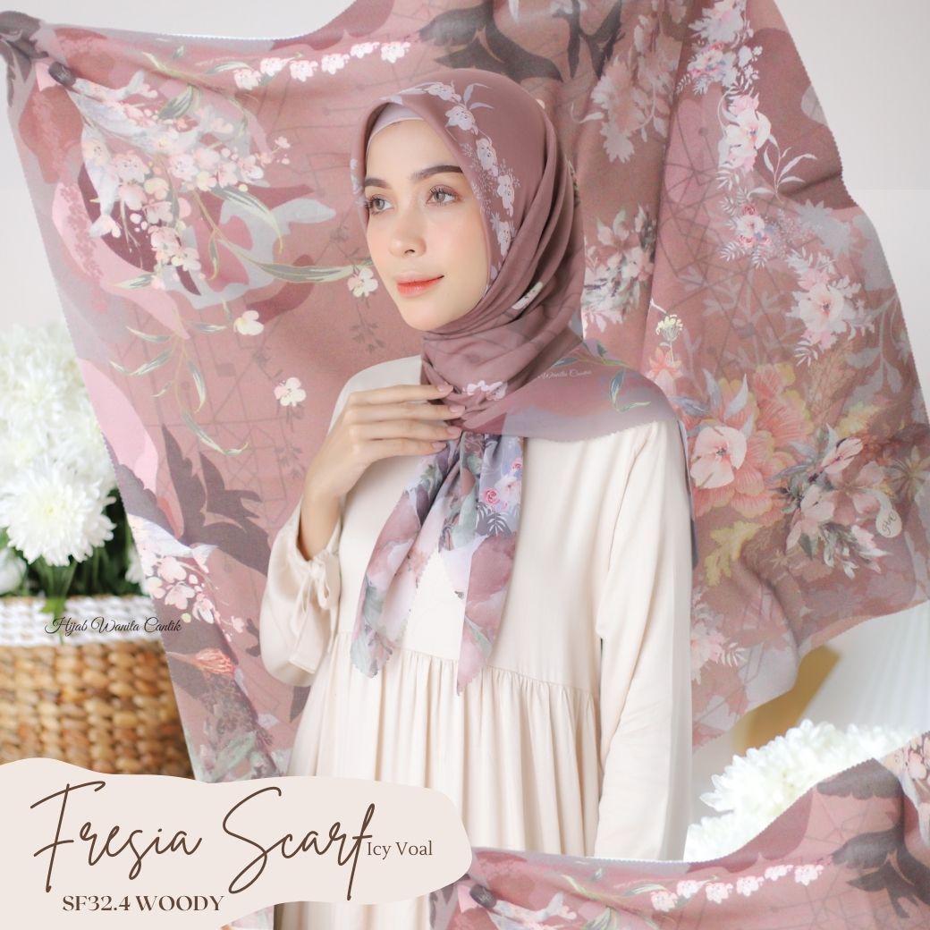 Fresia Scarf ICY Voal - SF32.4 Woody