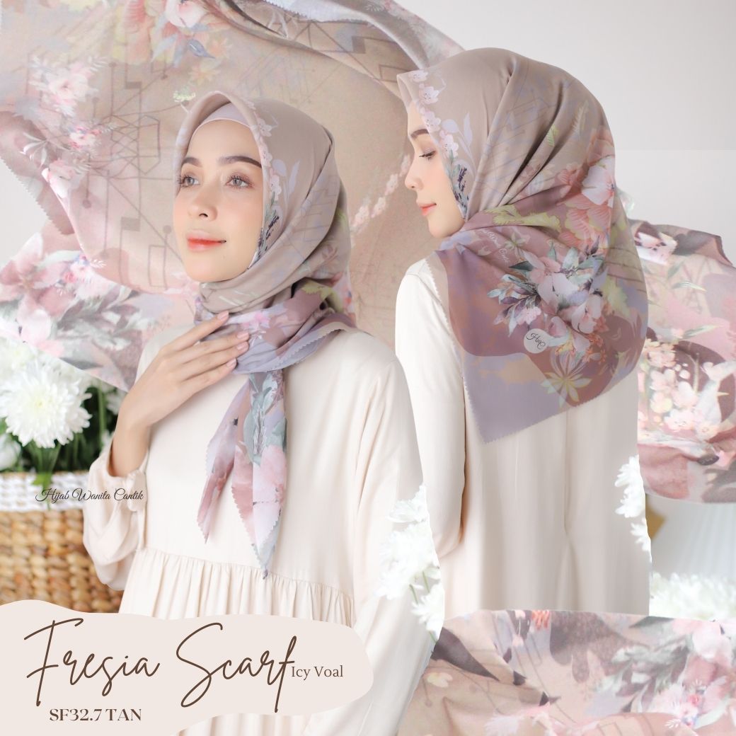 Fresia Scarf ICY Voal - SF32.7 Tan