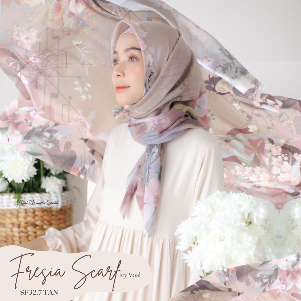 Fresia Scarf ICY Voal - SF32.7 Tan