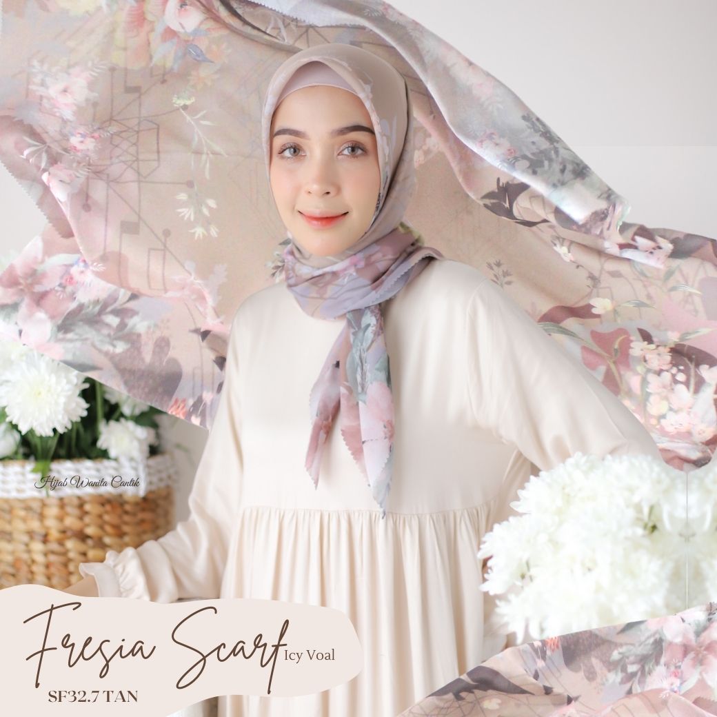 Fresia Scarf ICY Voal - SF32.7 Tan