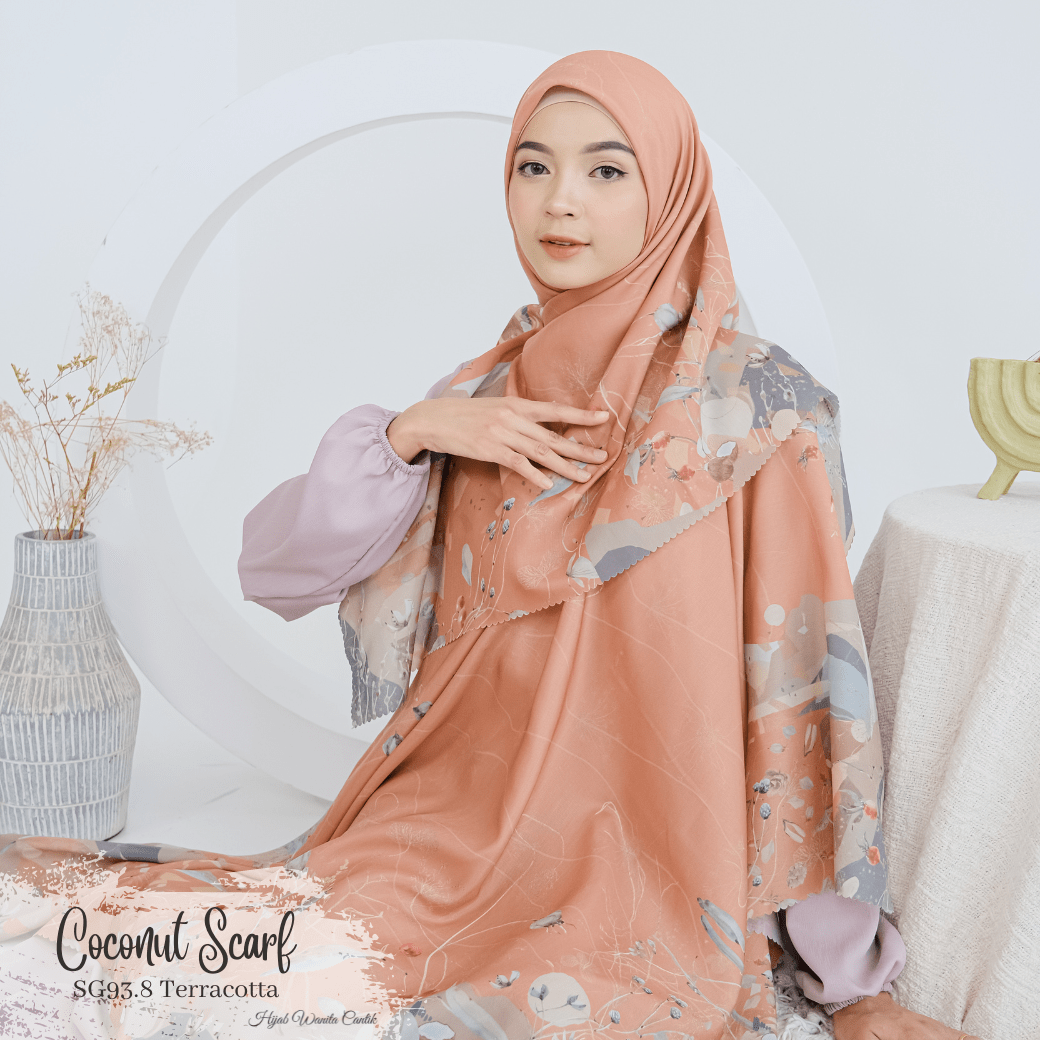 [ BUY 3 GET 1 FREE HIJAB ] Coconut Scarf - SG93.8 Terracotta