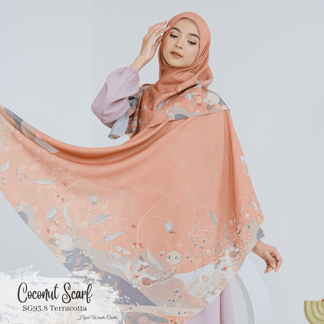 [ BUY 3 GET 1 FREE HIJAB ] Coconut Scarf - SG93.8 Terracotta