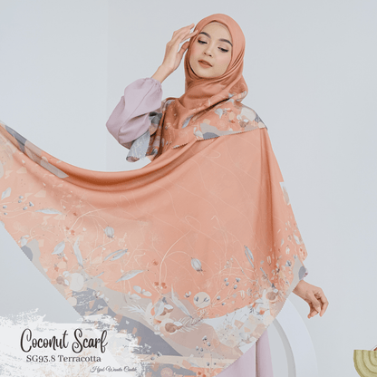 [ BUY 3 GET 1 FREE HIJAB ] Coconut Scarf - SG93.8 Terracotta