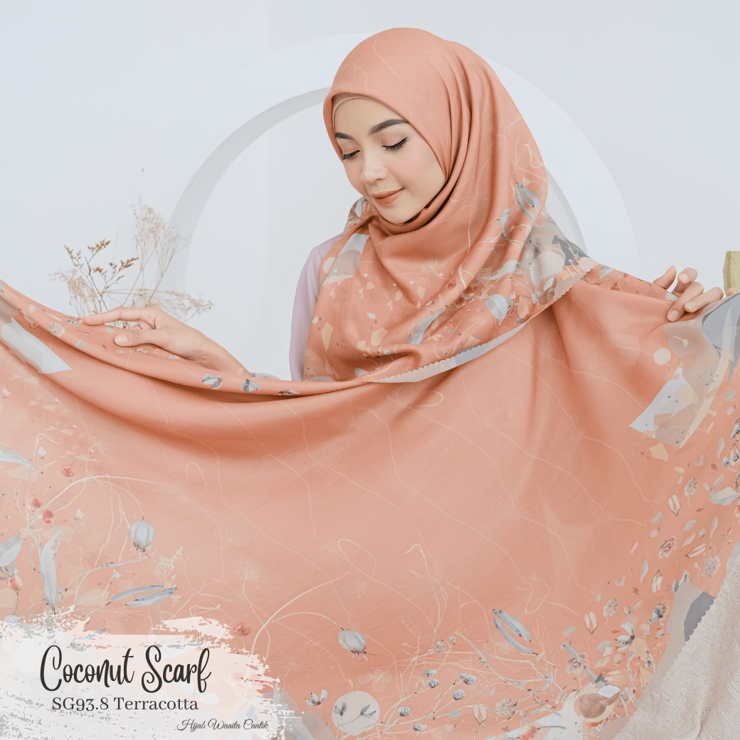 [ BUY 3 GET 1 FREE HIJAB ] Coconut Scarf - SG93.8 Terracotta