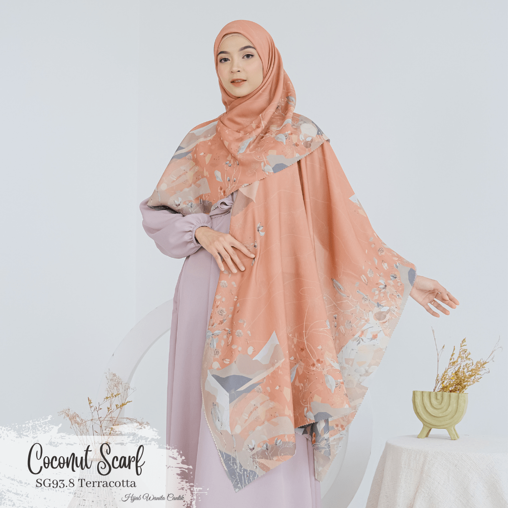 [ BUY 3 GET 1 FREE HIJAB ] Coconut Scarf - SG93.8 Terracotta