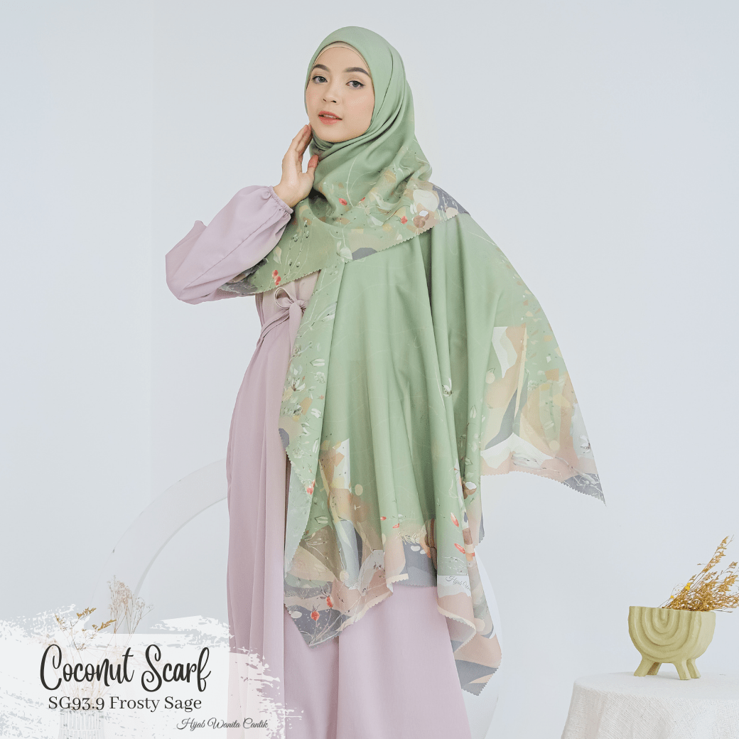 Coconut Scarf - SG93.9 Frosty Sage