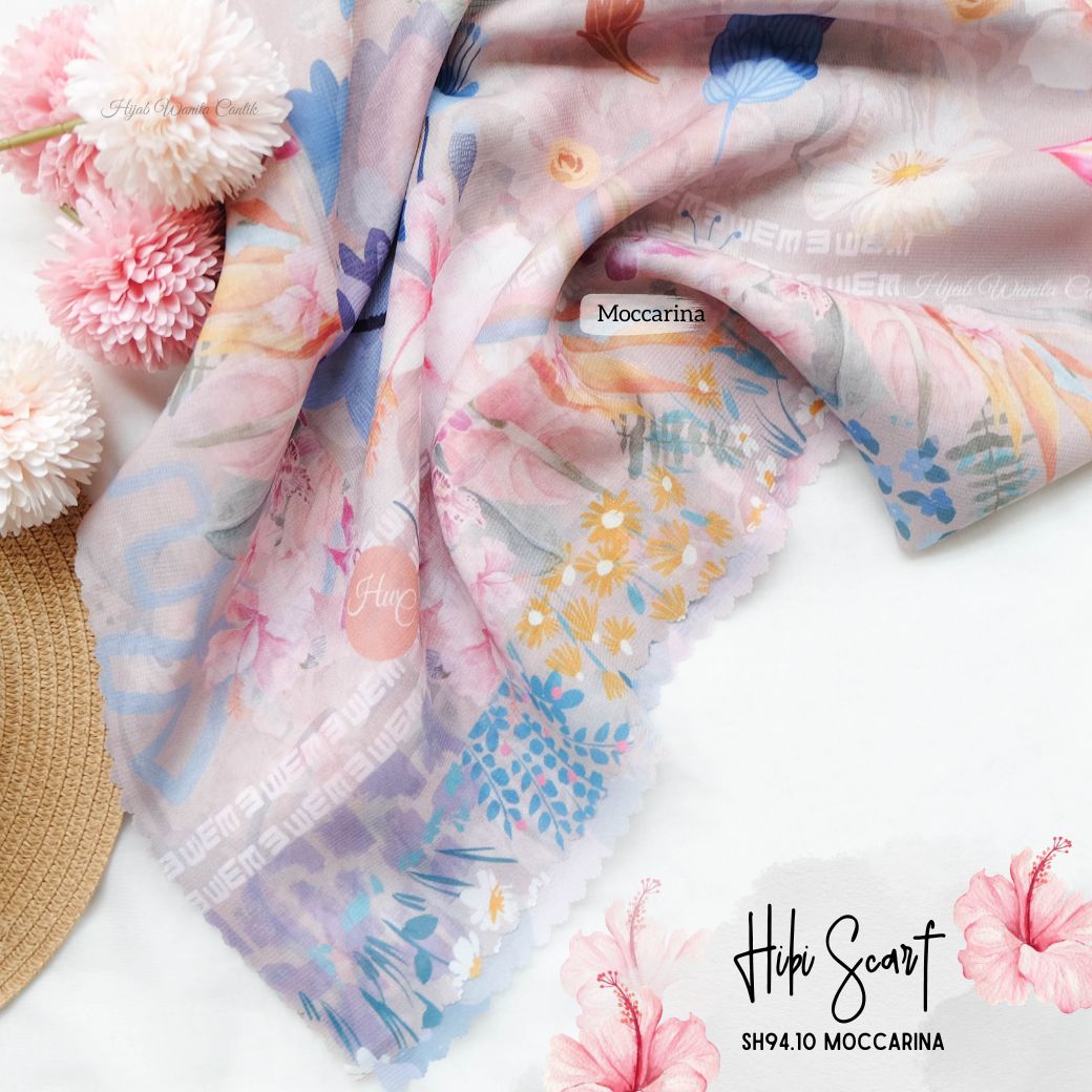 Hibi - Scarf Square Premium Polycotton - Moccarina - SH94.10