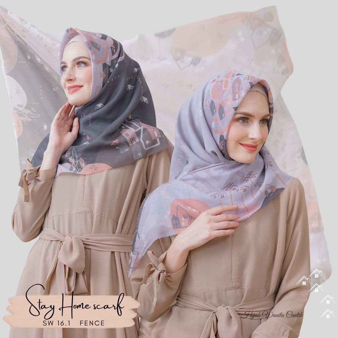 Segiempat Stay Home Scarf - SW16.1 Fence