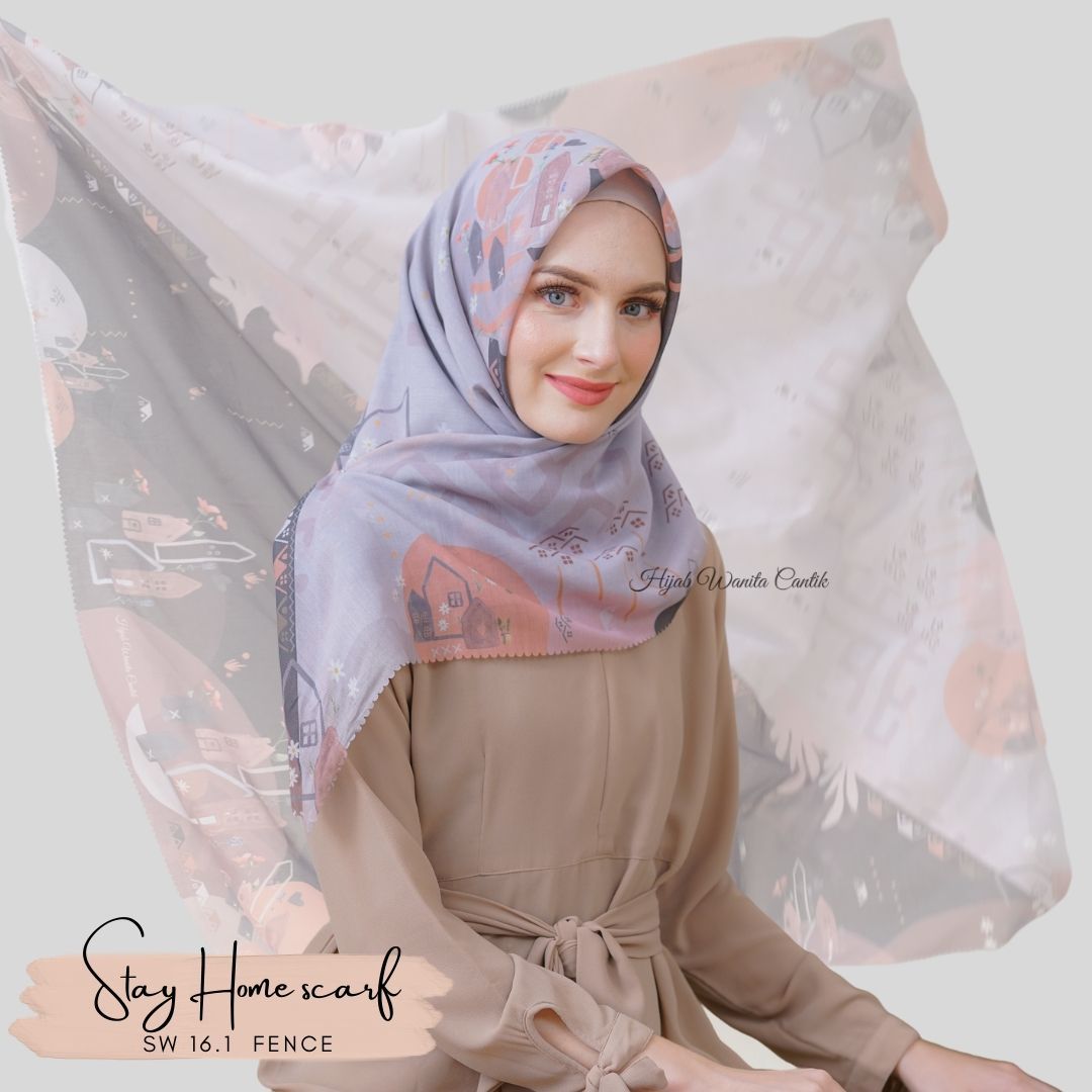 Segiempat Stay Home Scarf - SW16.1 Fence