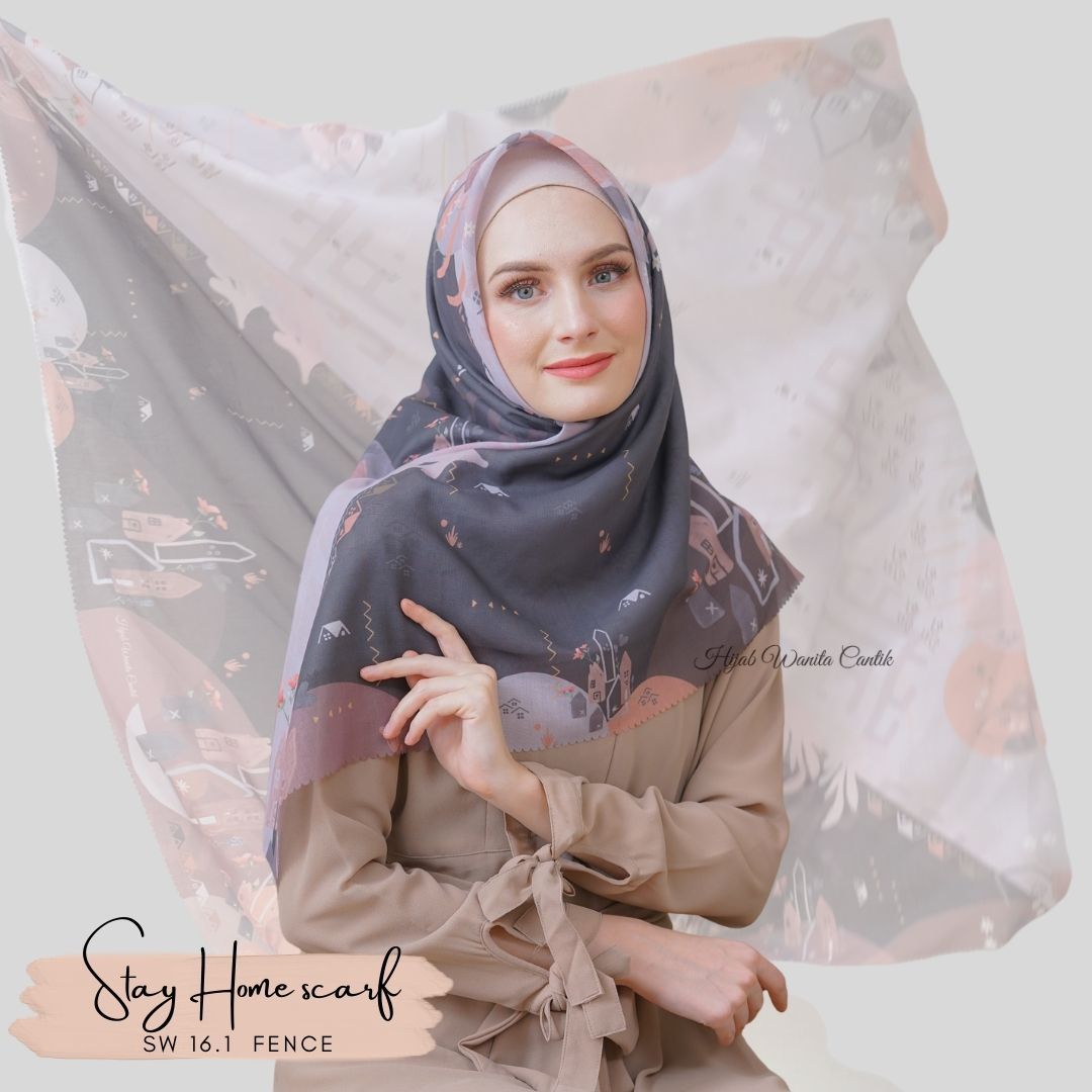 Segiempat Stay Home Scarf - SW16.1 Fence