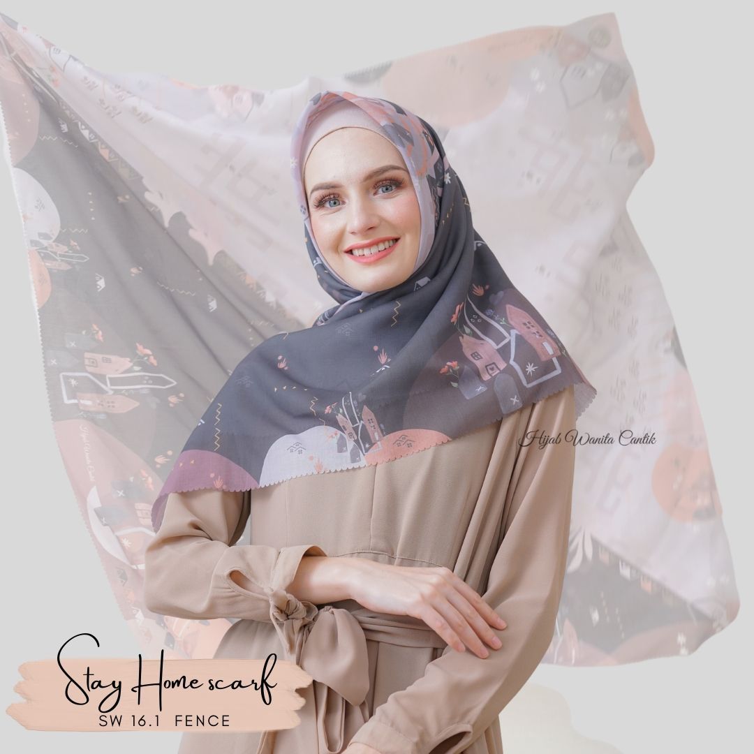 Segiempat Stay Home Scarf - SW16.1 Fence