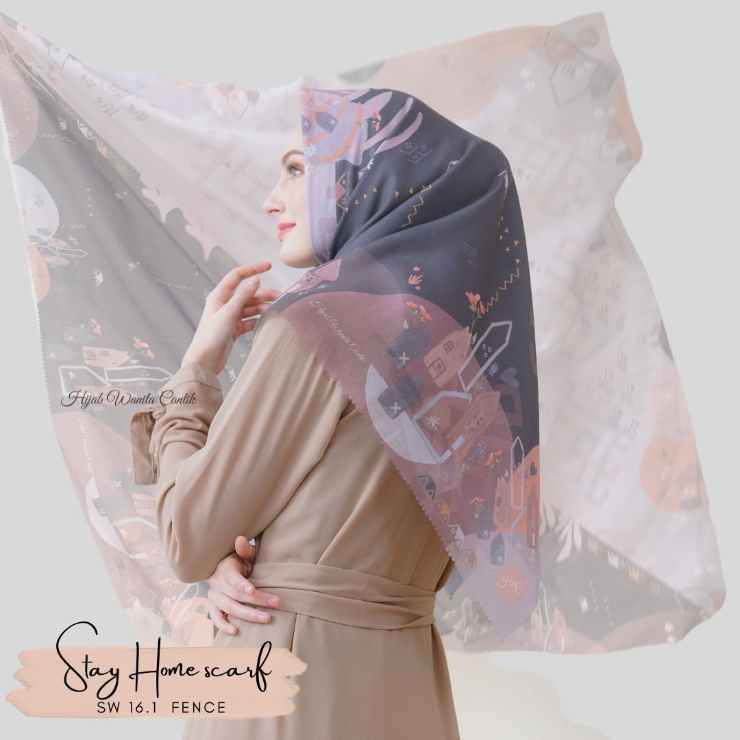 Segiempat Stay Home Scarf - SW16.1 Fence