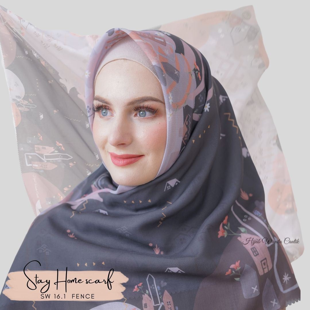 Segiempat Stay Home Scarf - SW16.1 Fence