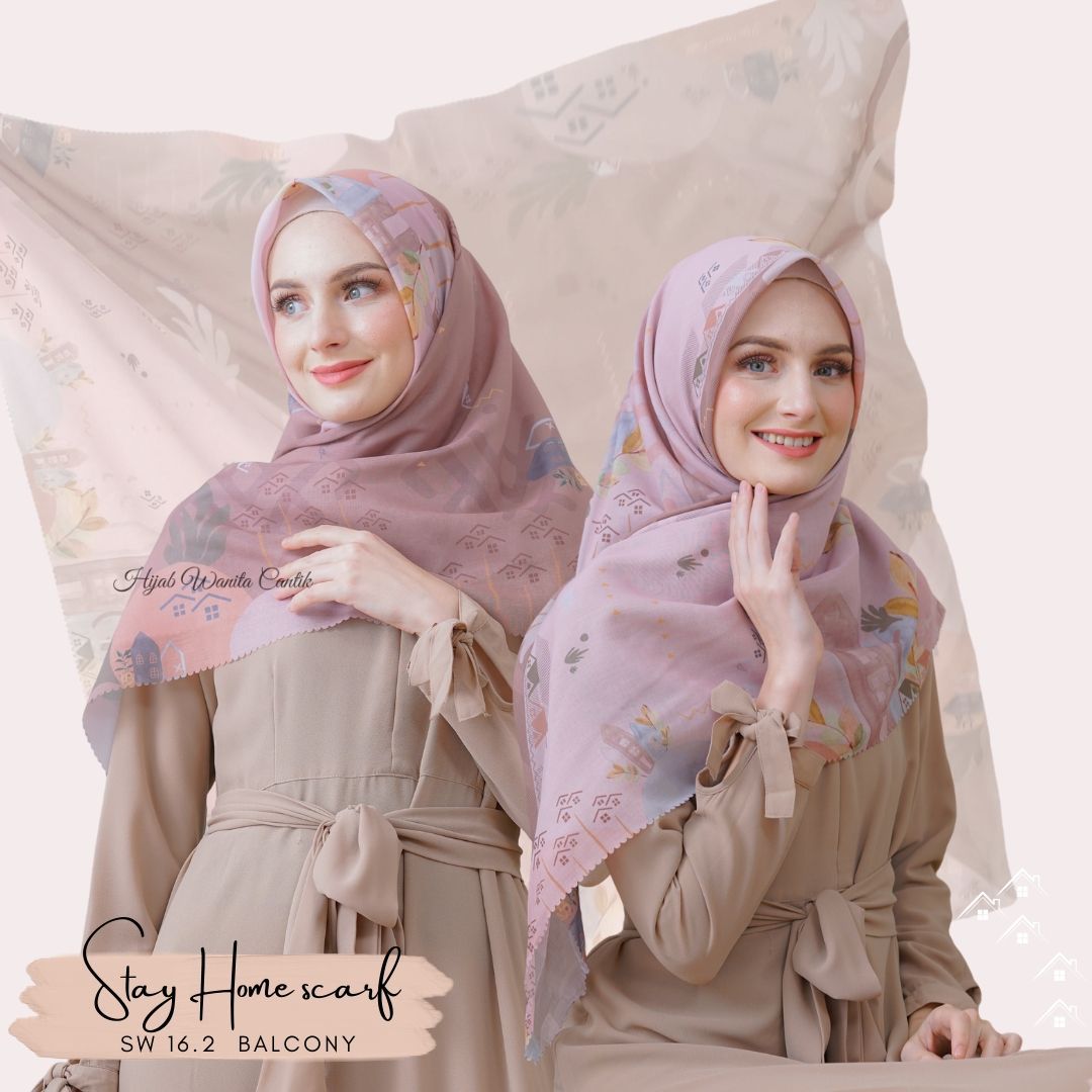 Segiempat Stay Home Scarf - SW16.2 Balcony