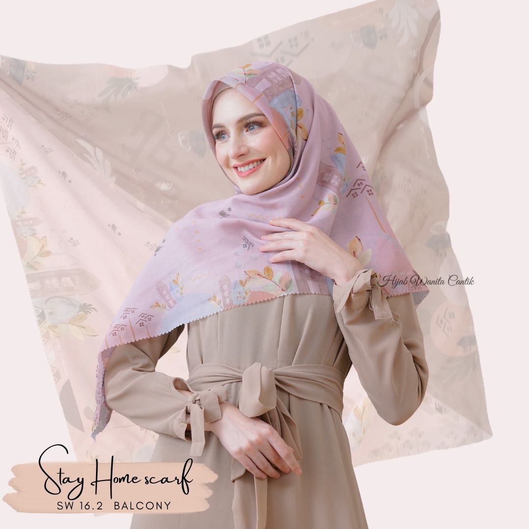 Segiempat Stay Home Scarf - SW16.2 Balcony