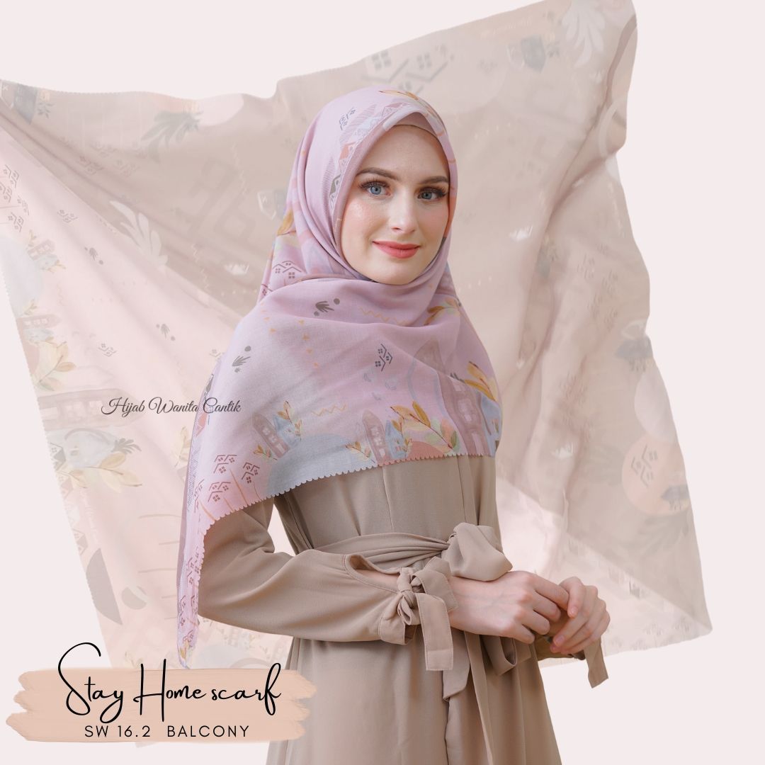 Segiempat Stay Home Scarf - SW16.2 Balcony