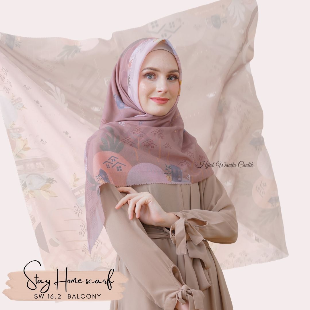 Segiempat Stay Home Scarf - SW16.2 Balcony