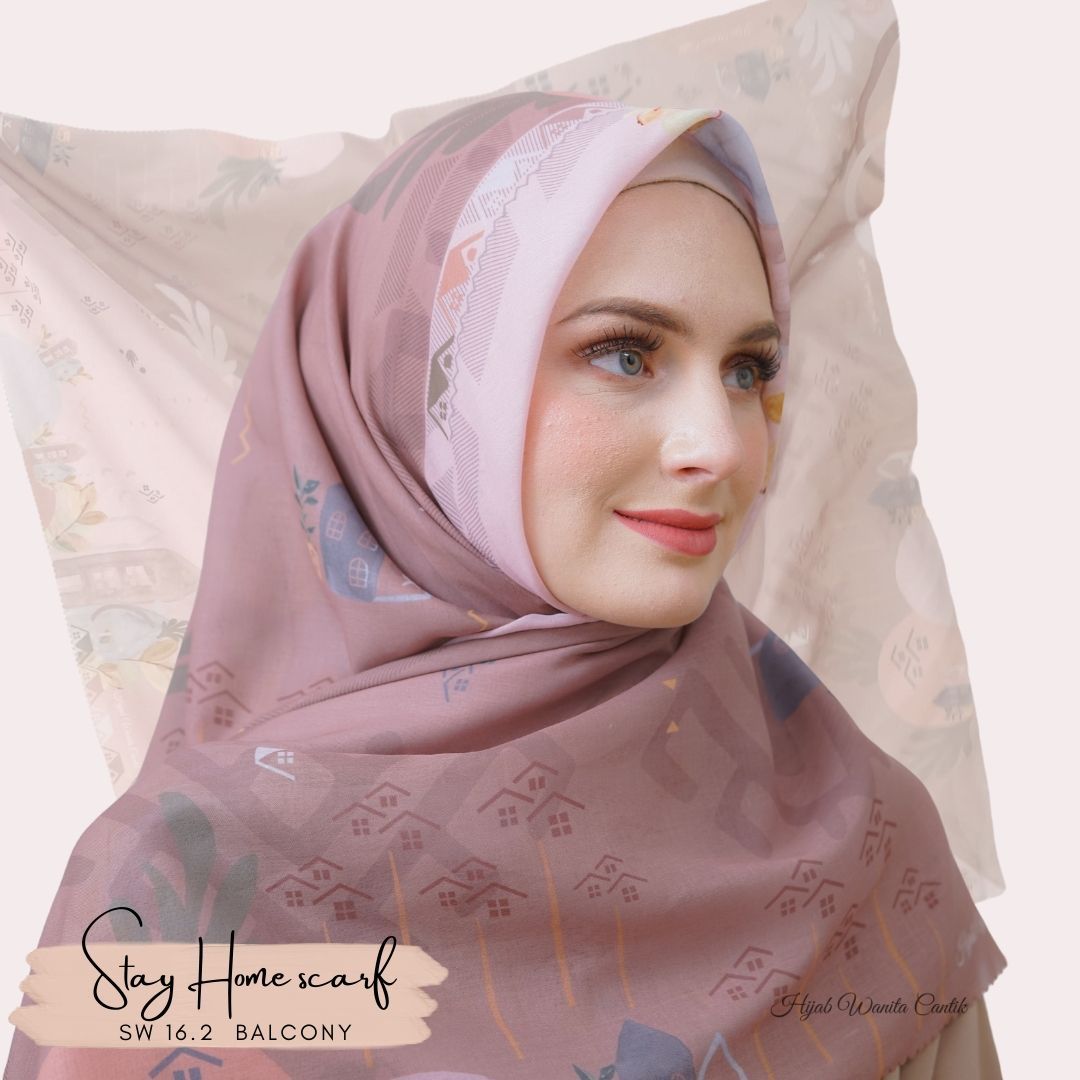 Segiempat Stay Home Scarf - SW16.2 Balcony