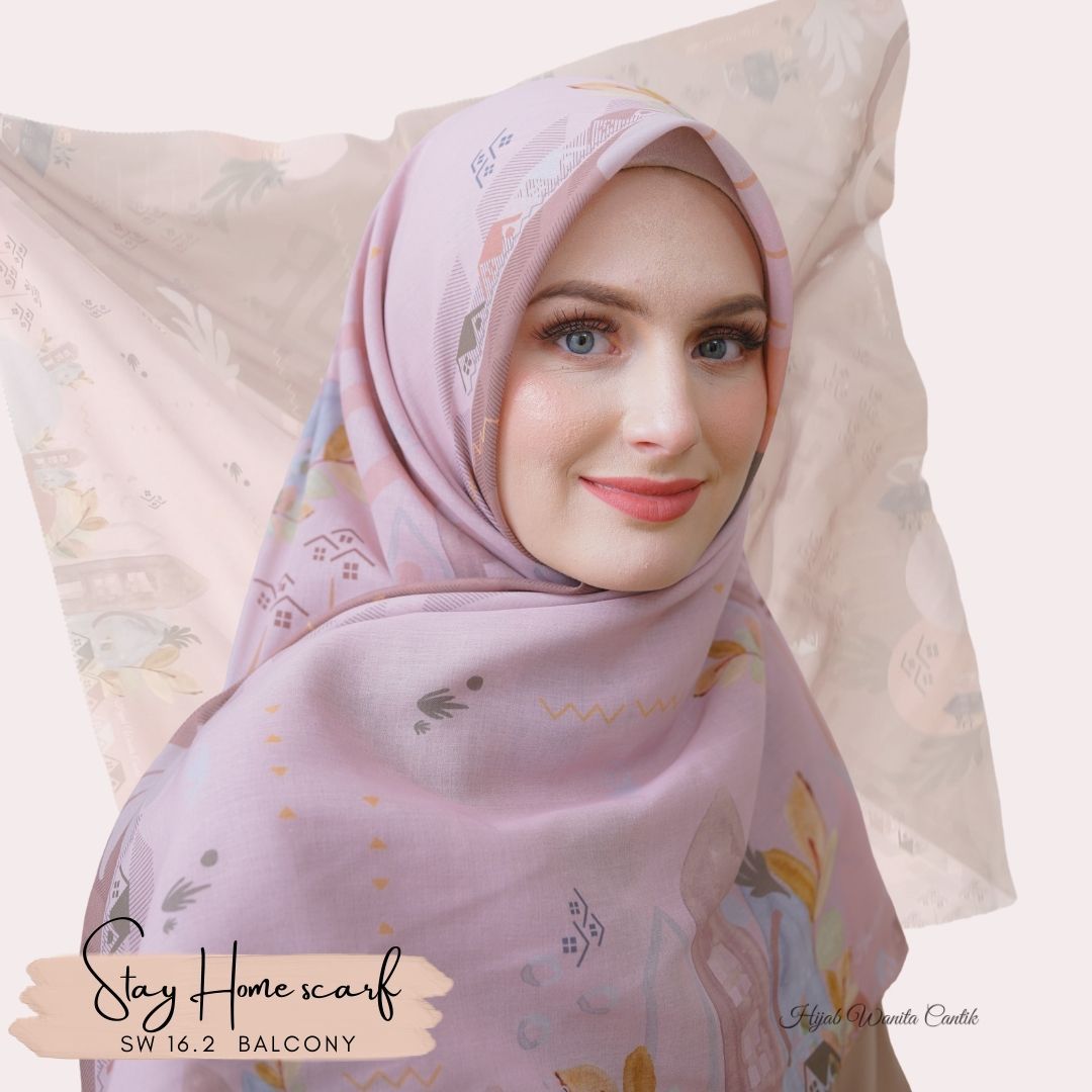 Segiempat Stay Home Scarf - SW16.2 Balcony