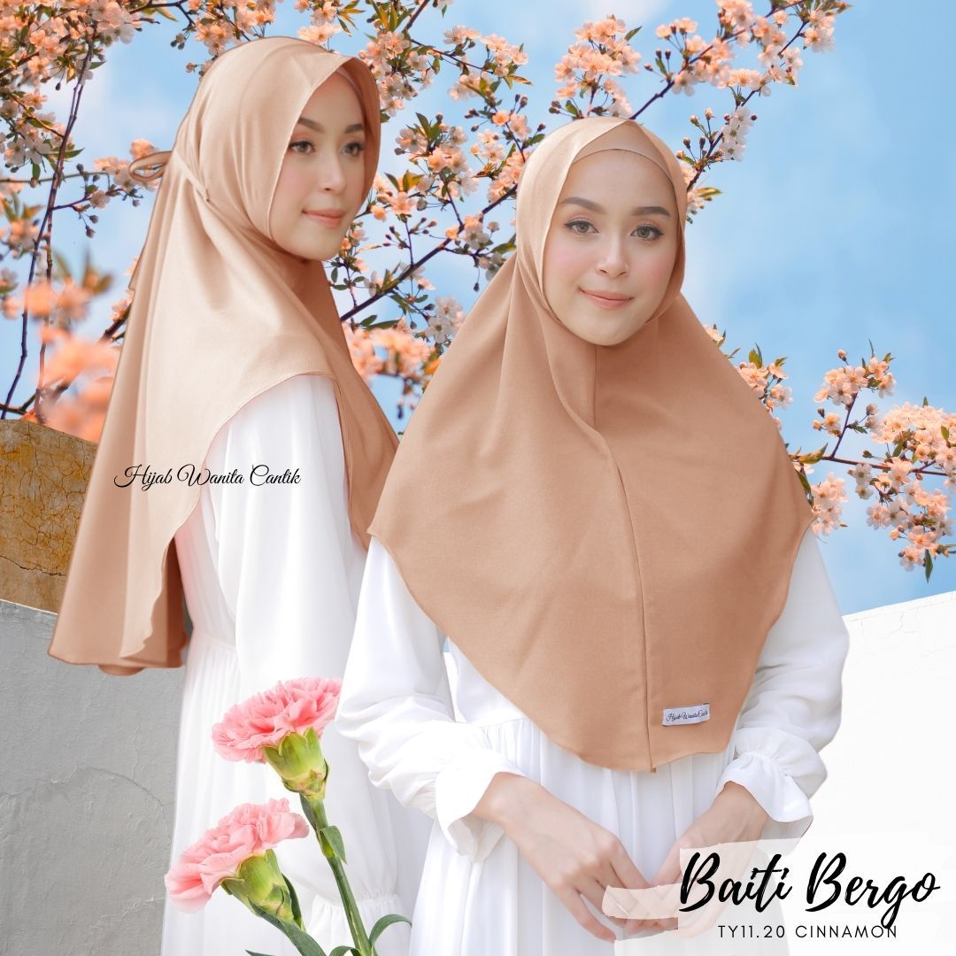 Hijab Instan Baiti Bergo - TY11.20 Cinnamon