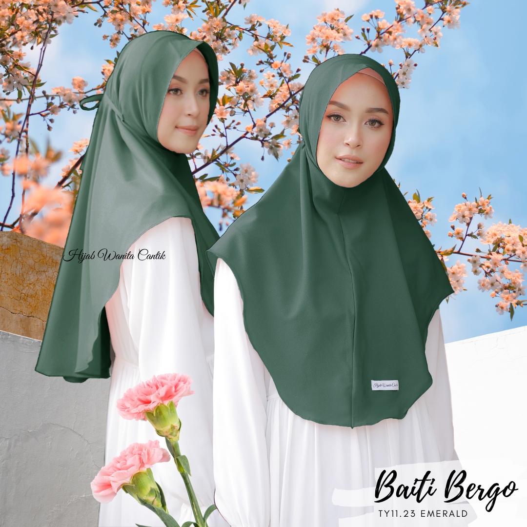 Hijab Instan Baiti Bergo - TY11.23 Emerald