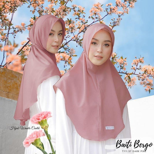 Hijab Instan Baiti Bergo -   TY11.37 Dark Pink