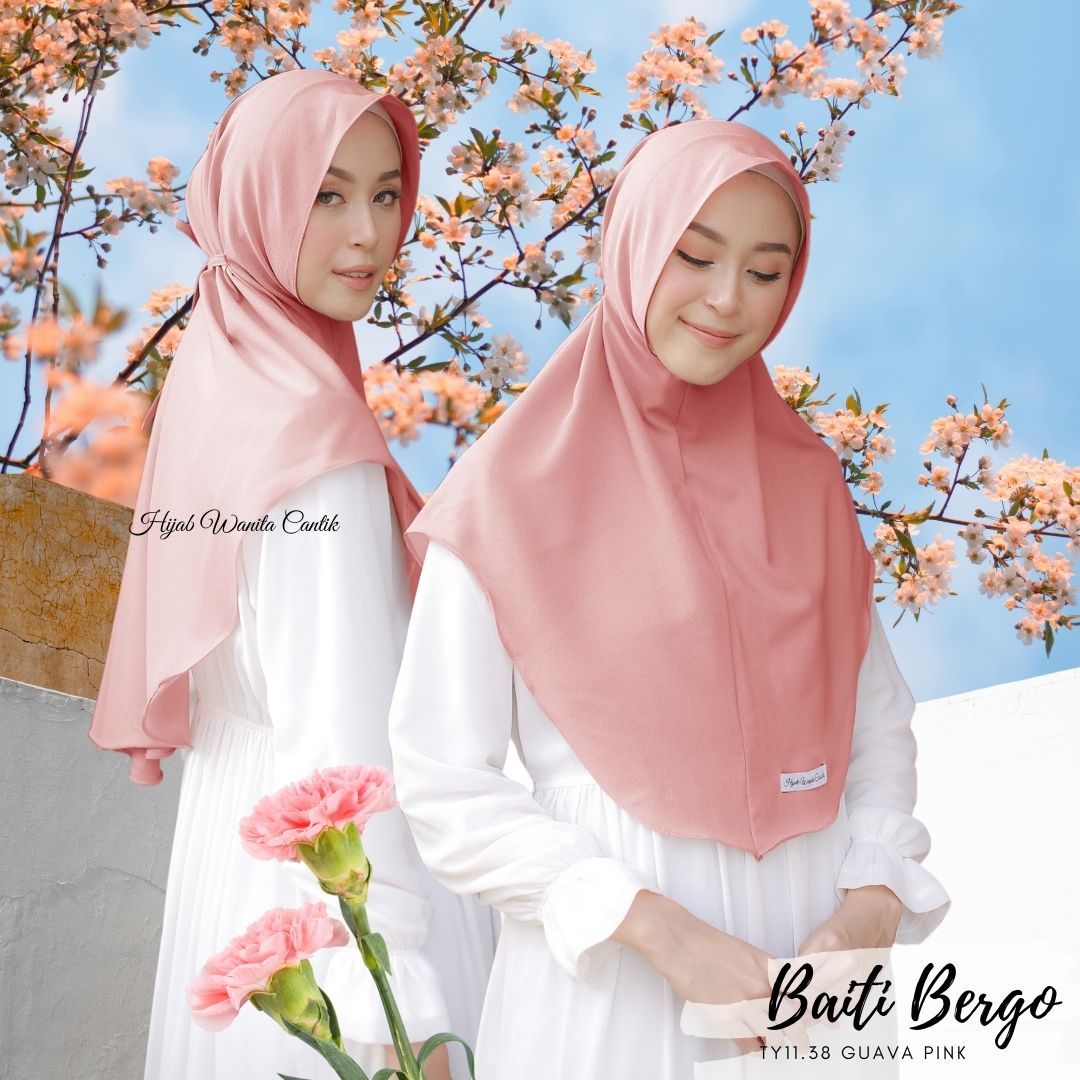 Hijab Instan Baiti Bergo - TY11.38 Guava Pink