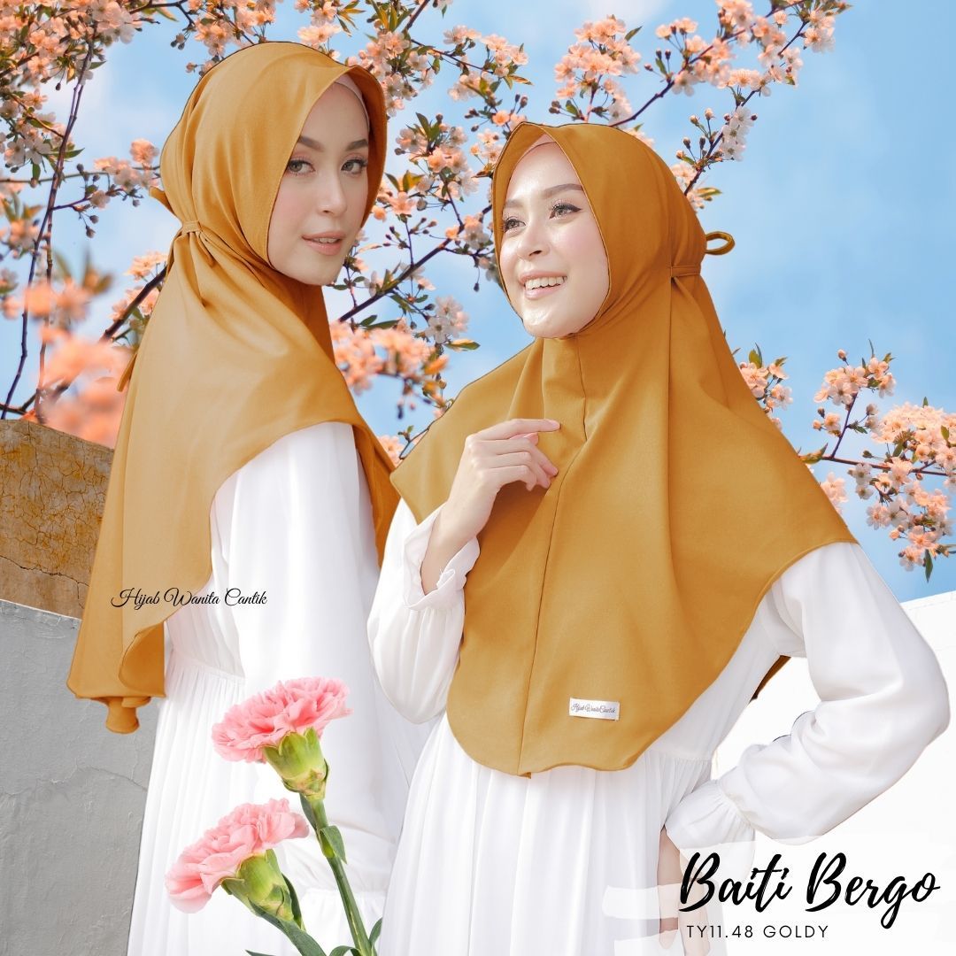 Hijab Instan Baiti Bergo - TY11.48 Goldy