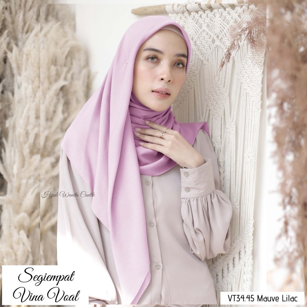 Segiempat Vina Voal - VT34.45 Mauve Lilac