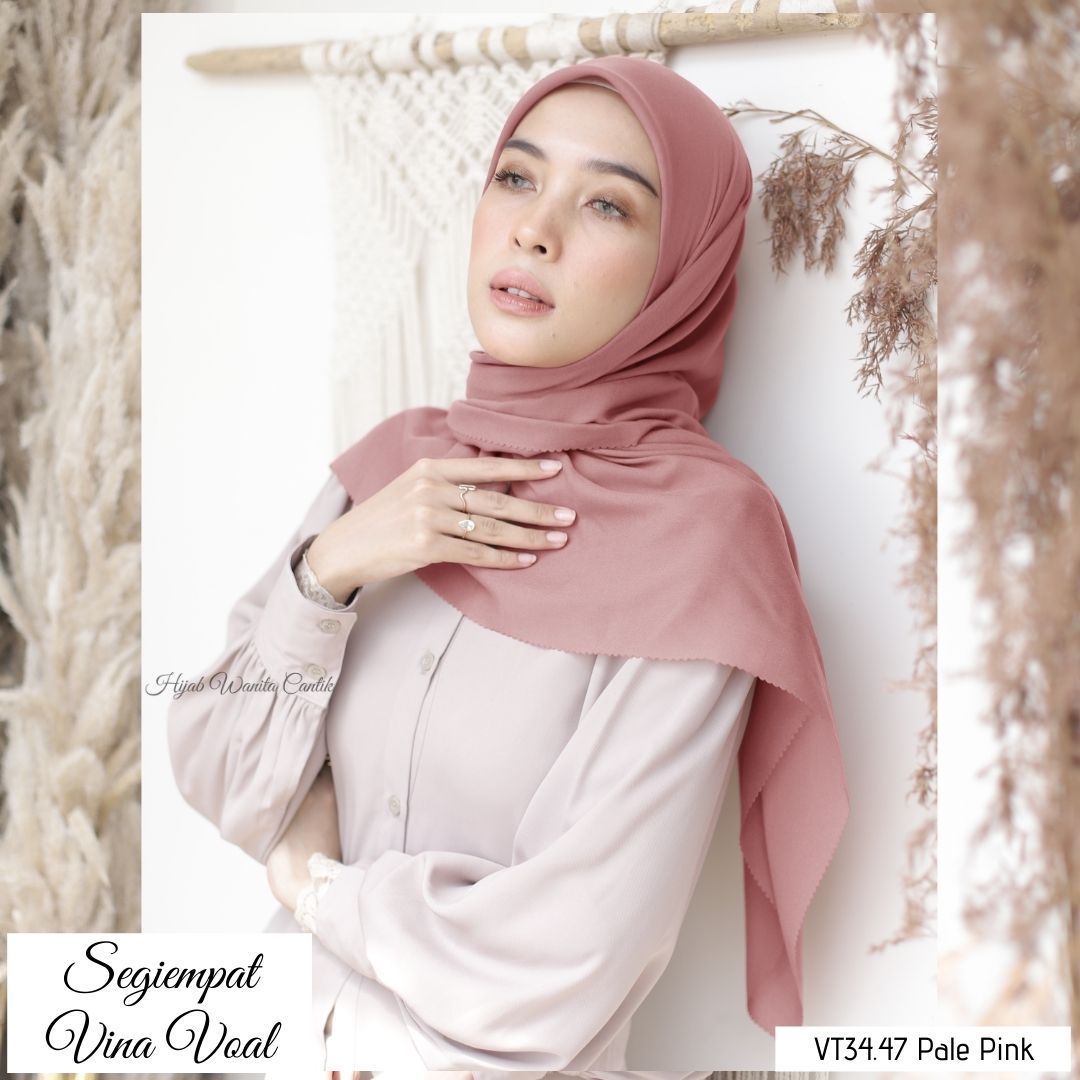 Segiempat Vina Voal - VT34.47 Pale Pink