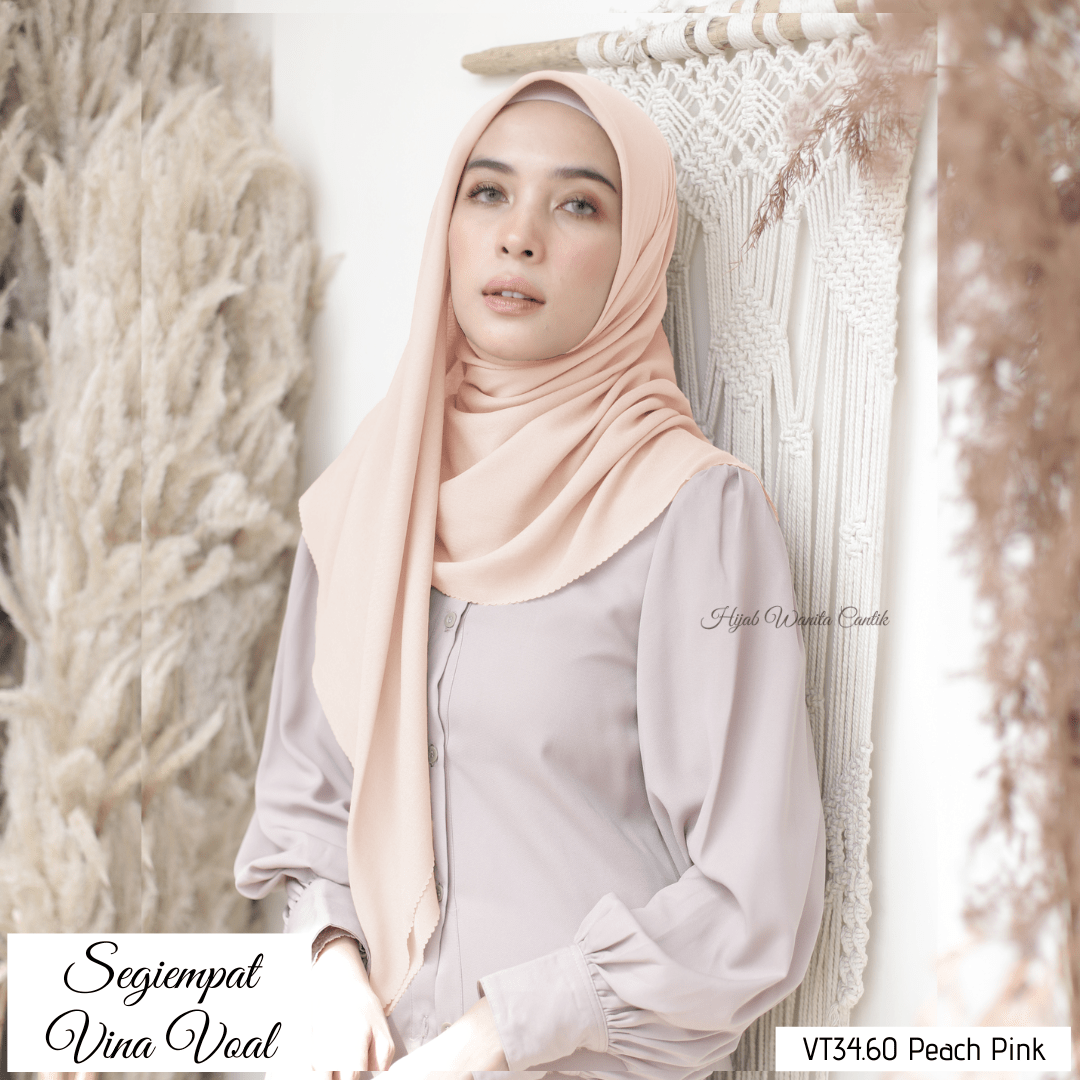 Segiempat Vina Voal - VT34.60 Peach Pink