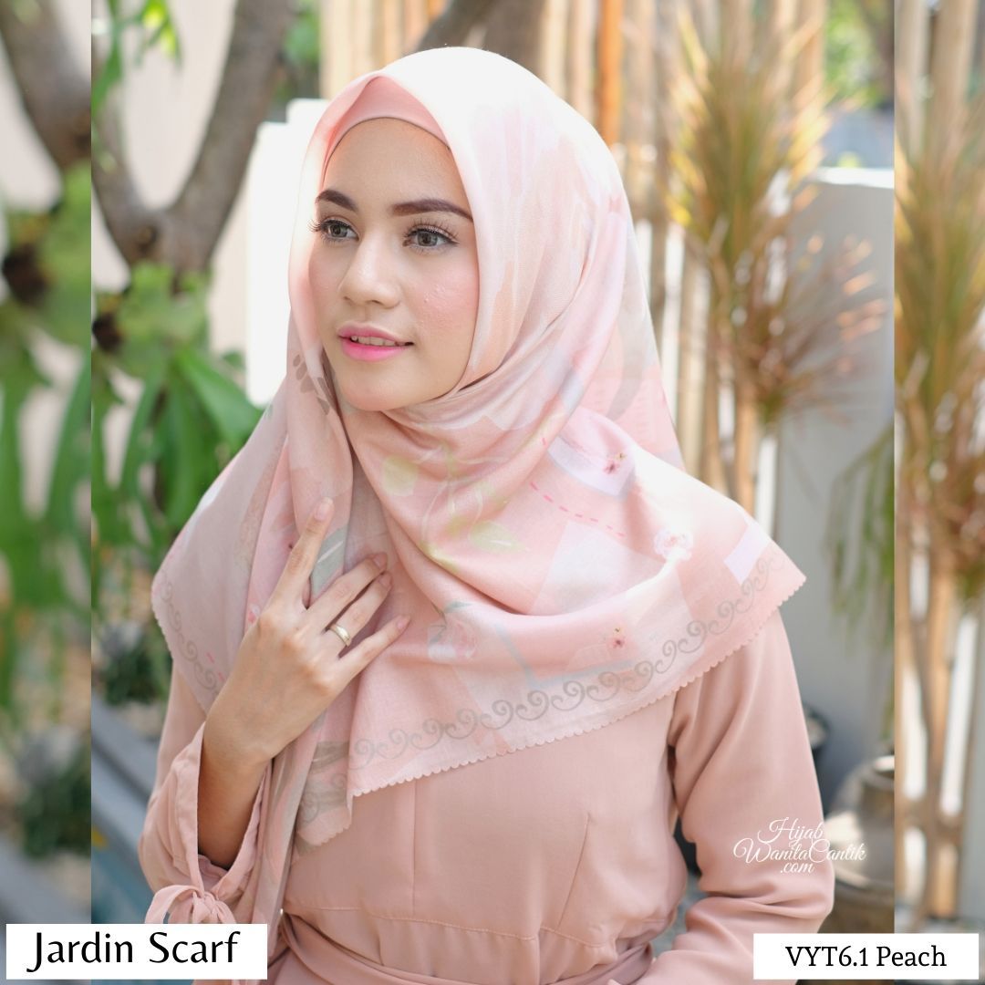 Jardin Scarf  - VYT6.1 Peach