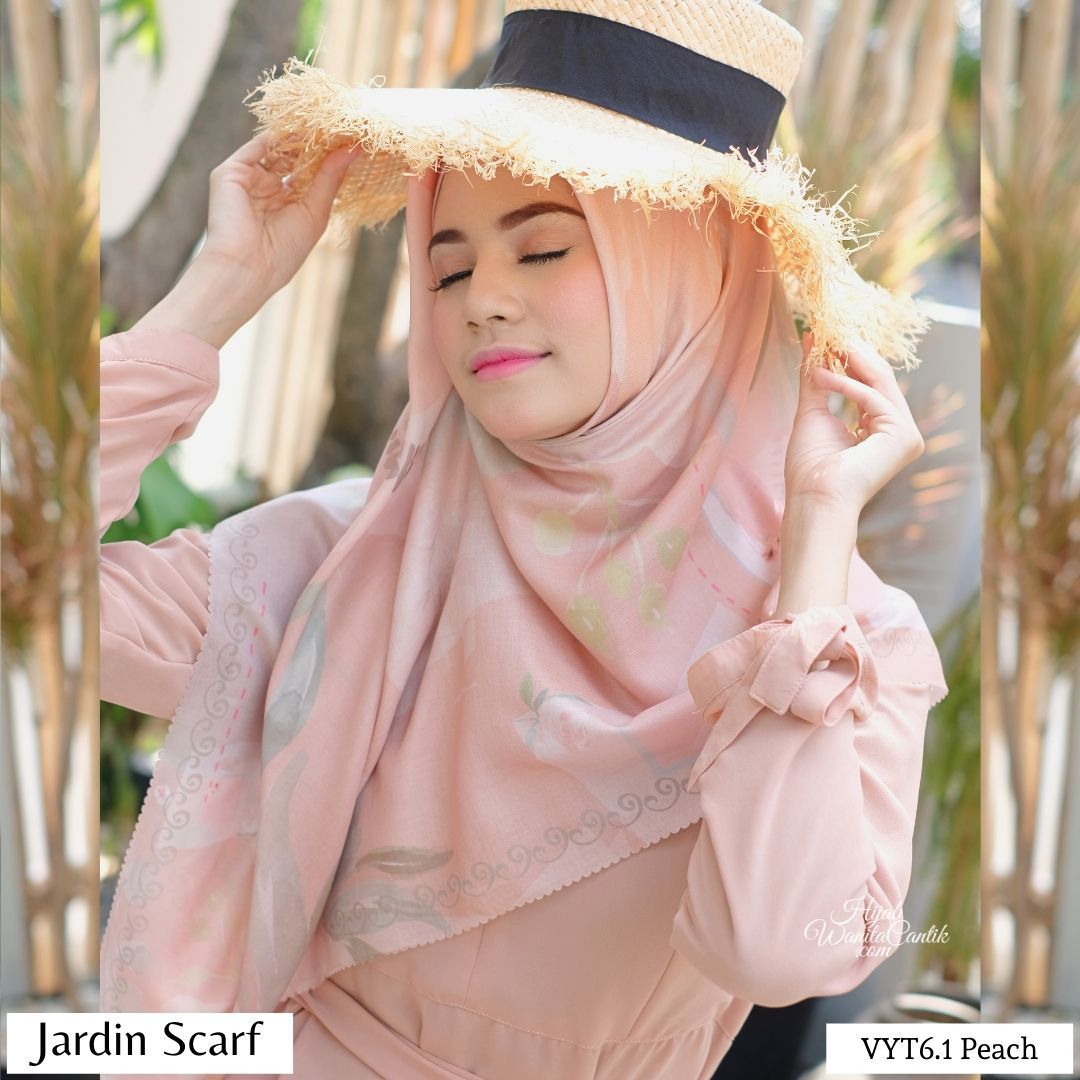 Jardin Scarf  - VYT6.1 Peach