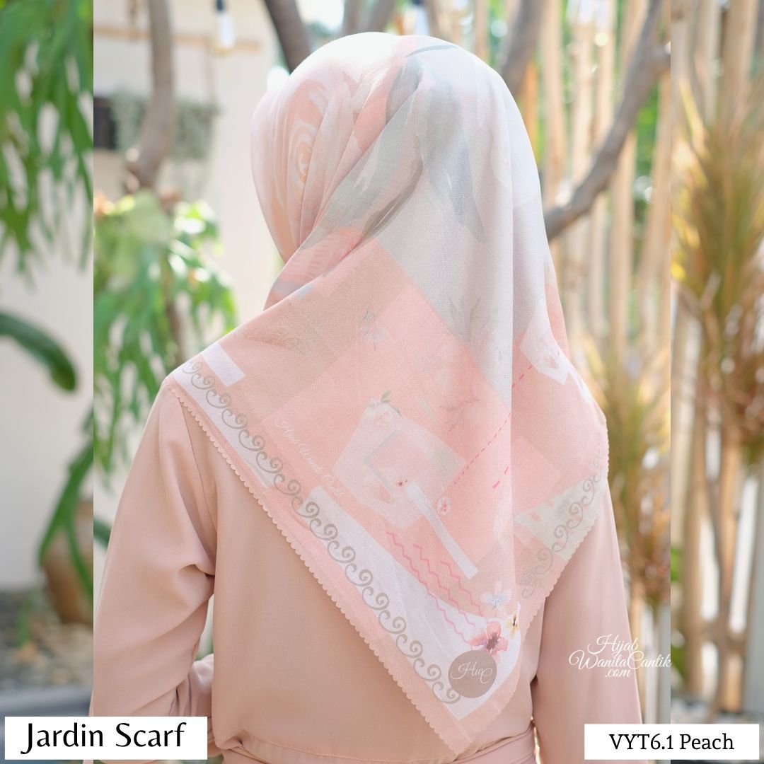 Jardin Scarf  - VYT6.1 Peach