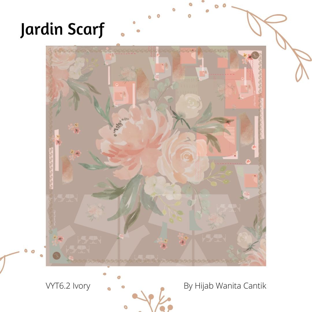 Jardin Scarf  - VYT6.2 Ivory