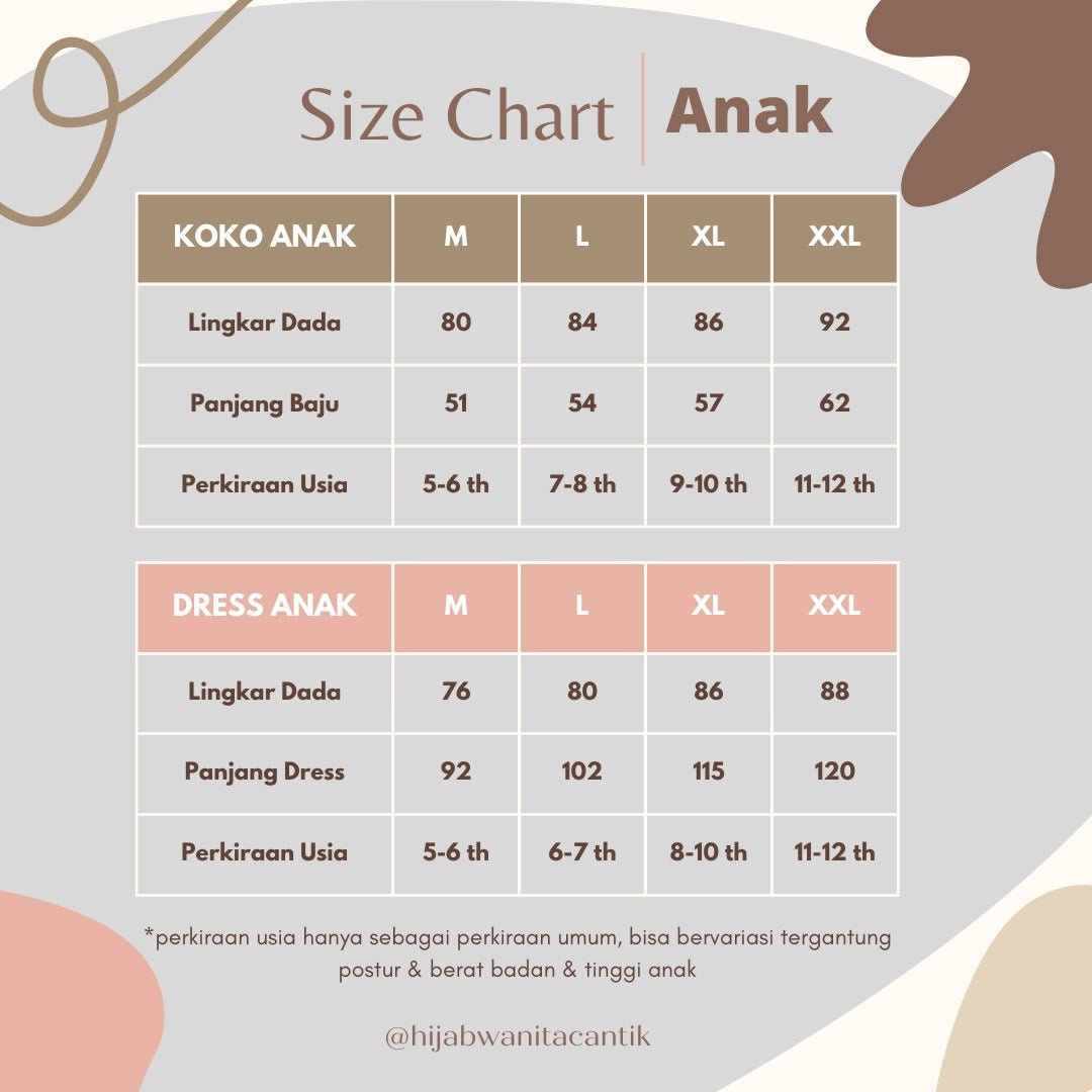 Magnolia Dress Anak Custom - DMA3.4 Clay