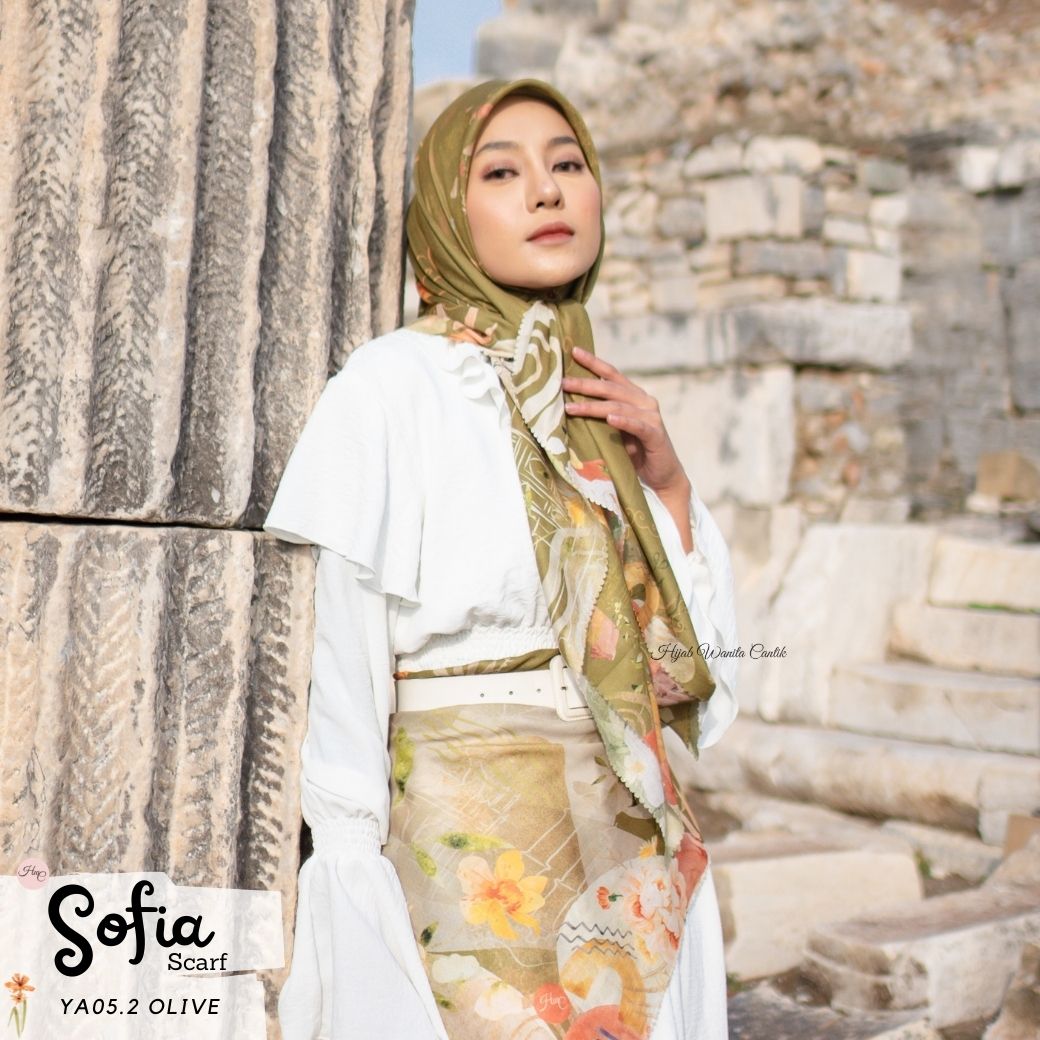 Sofia Scarf -  YA05.2 Olive