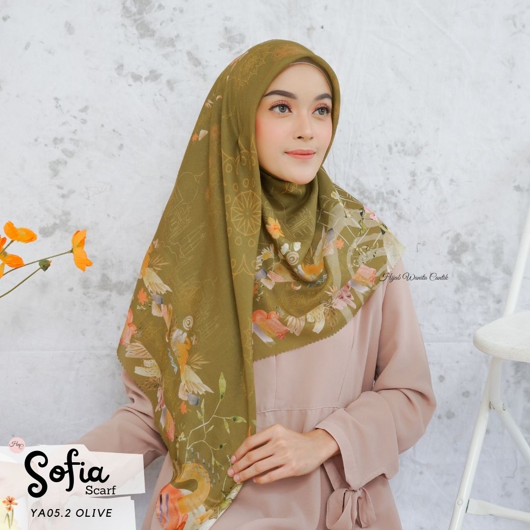 Sofia Scarf -  YA05.2 Olive