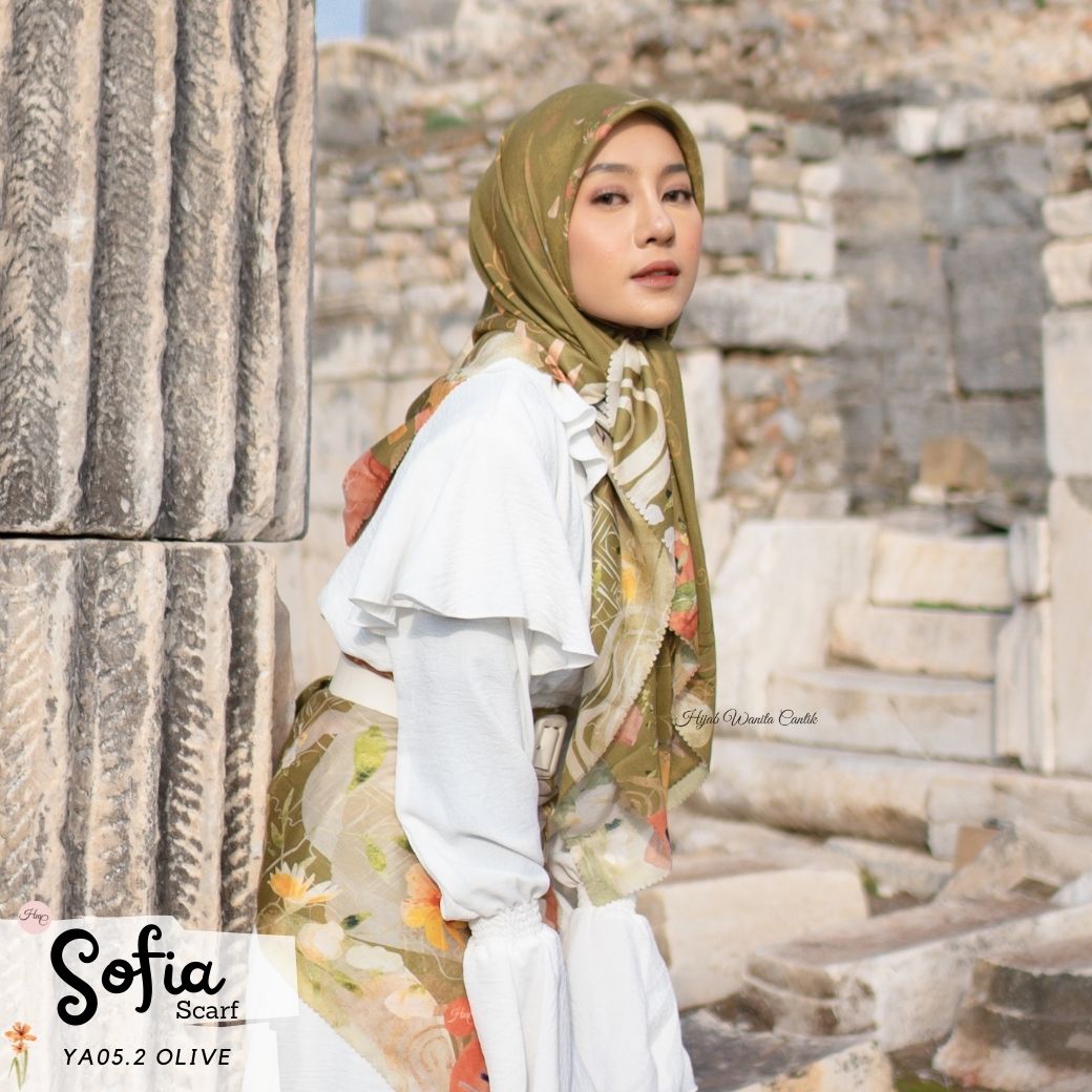 Sofia Scarf -  YA05.2 Olive