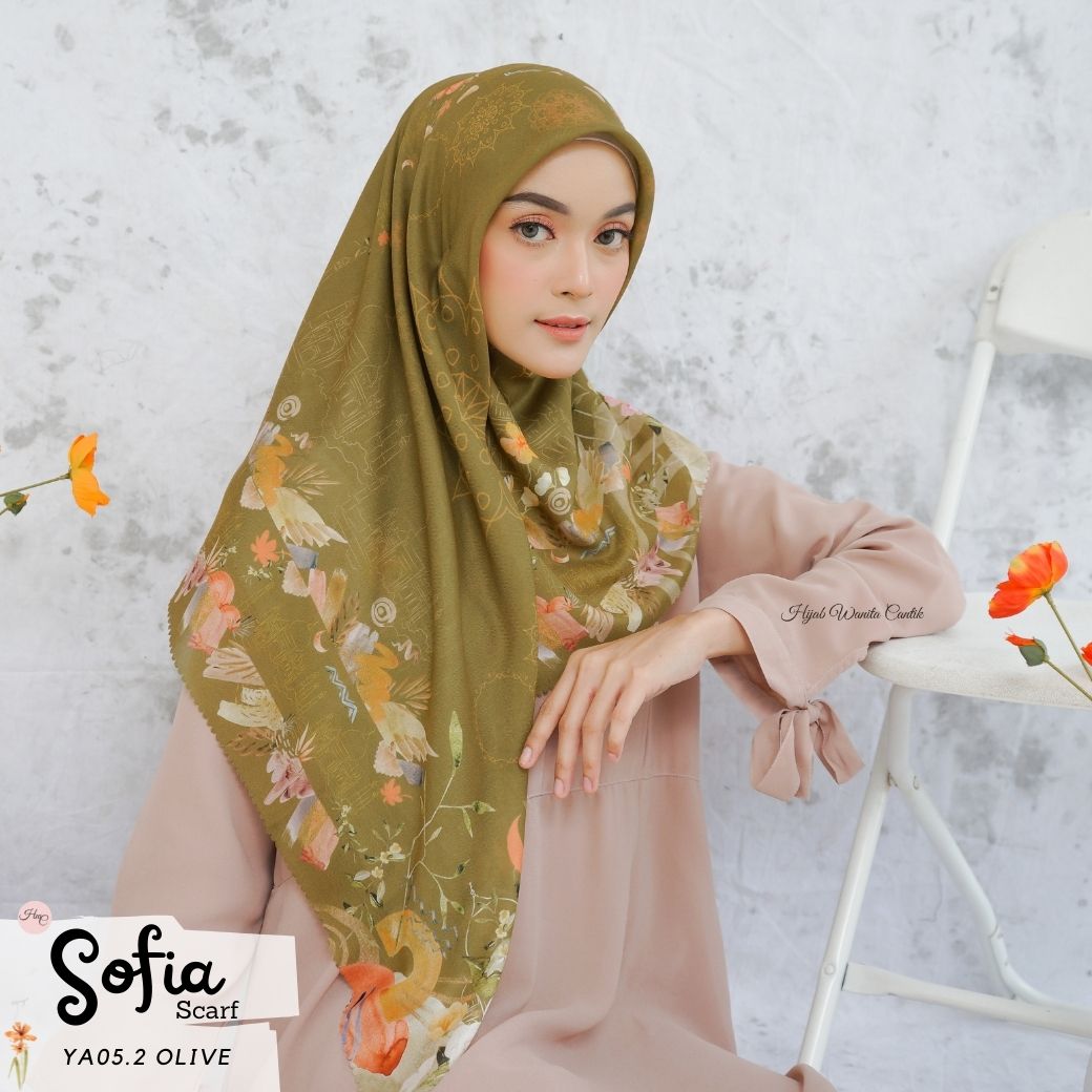 Sofia Scarf -  YA05.2 Olive