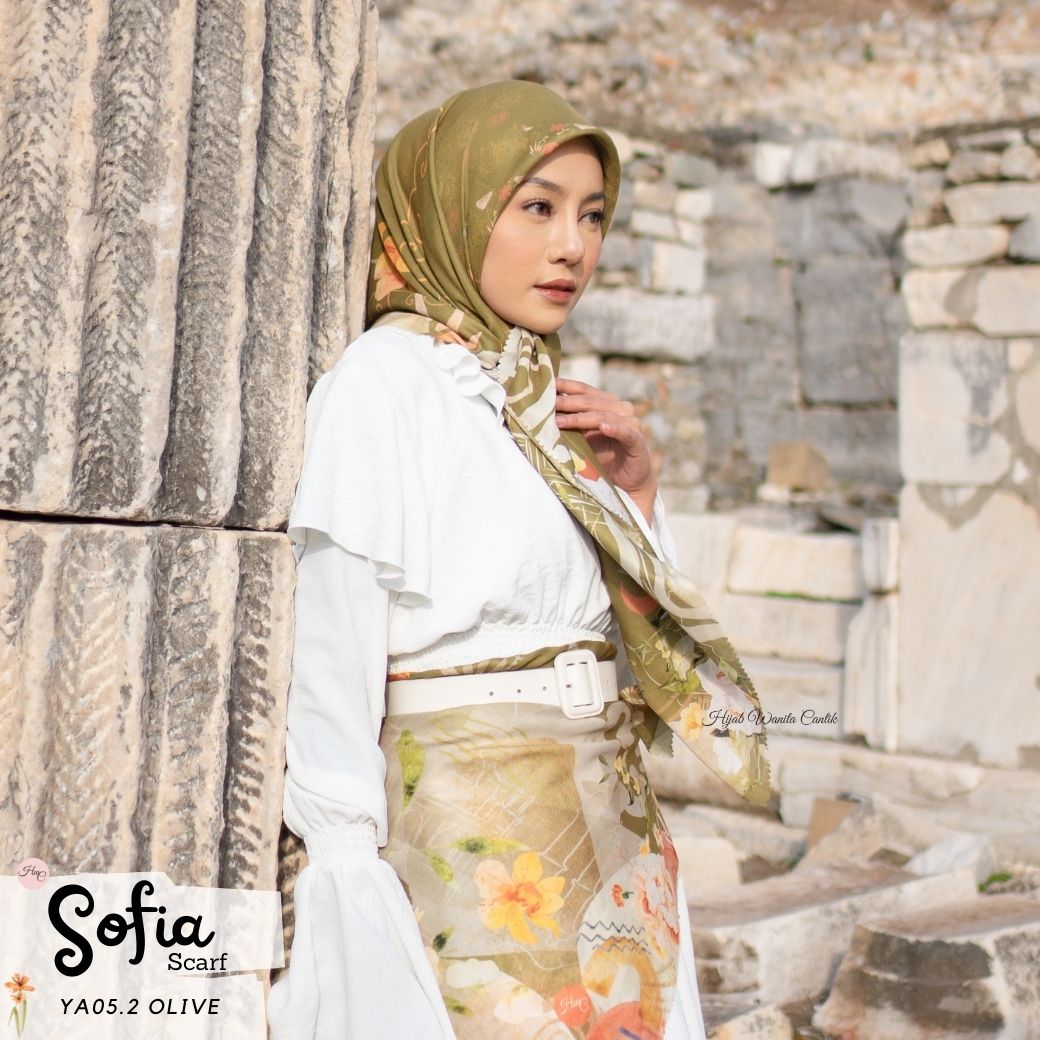 Sofia Scarf -  YA05.2 Olive