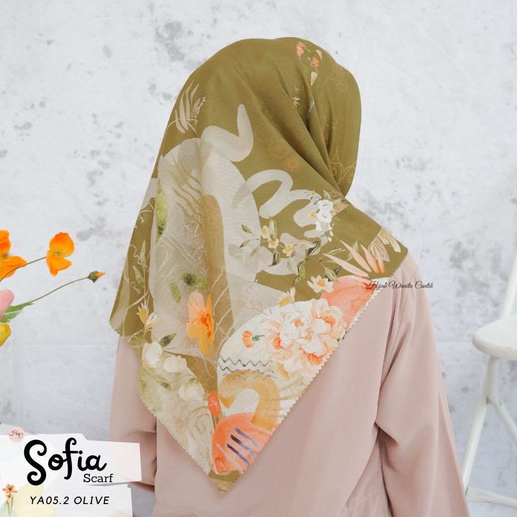 Sofia Scarf -  YA05.2 Olive