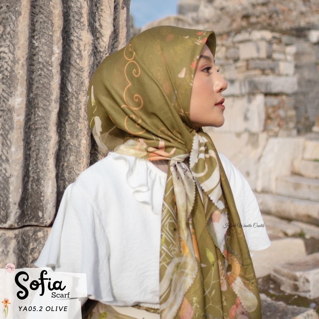 Sofia Scarf -  YA05.2 Olive